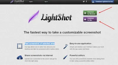 أفضل و أسرع برنامج لالتقاط صور الشاشة - تحميل أداة Lightshot
